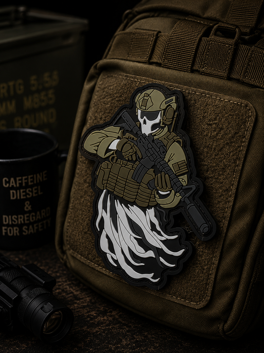 Grim Reaper Ghost Operator PVC Morale Patch – Tactical Spectre