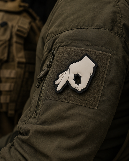OK Gesture Circle Game PVC Patch