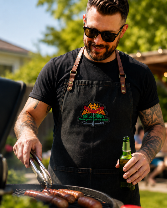 Grill Daddy You’re Gonna Love My Meat Embroidered Morale Patch | Velcro BBQ Patch