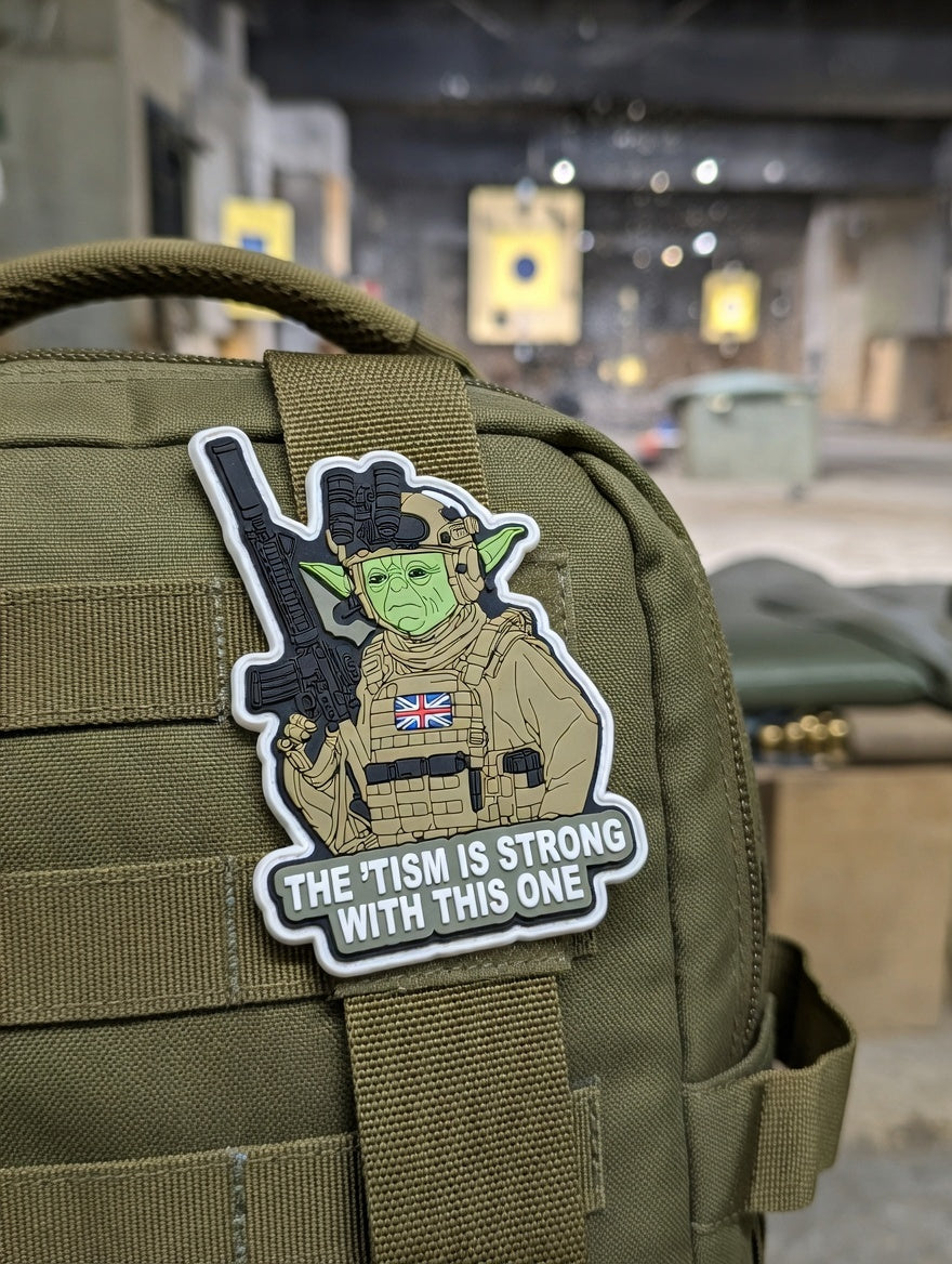 The ’Tism Is Strong With This One Tactical PVC Patch | Funny Morale Patch | Hook & Loop Tactical Patch