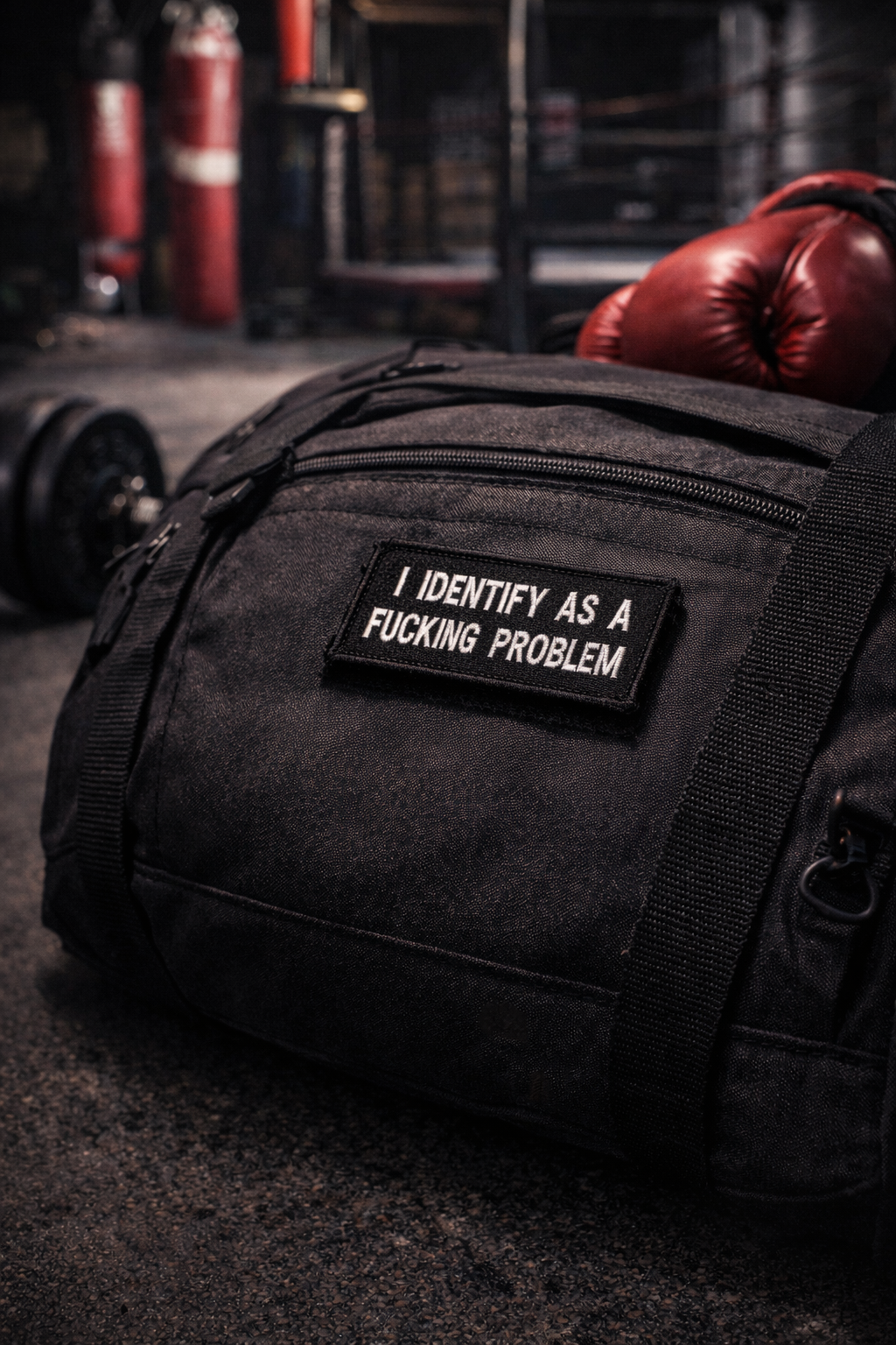 I Identify As A F***ing Problem Patch | Live Preview | 2"x3" | 2"x4" | 3"x6" |Funny Morale Patch