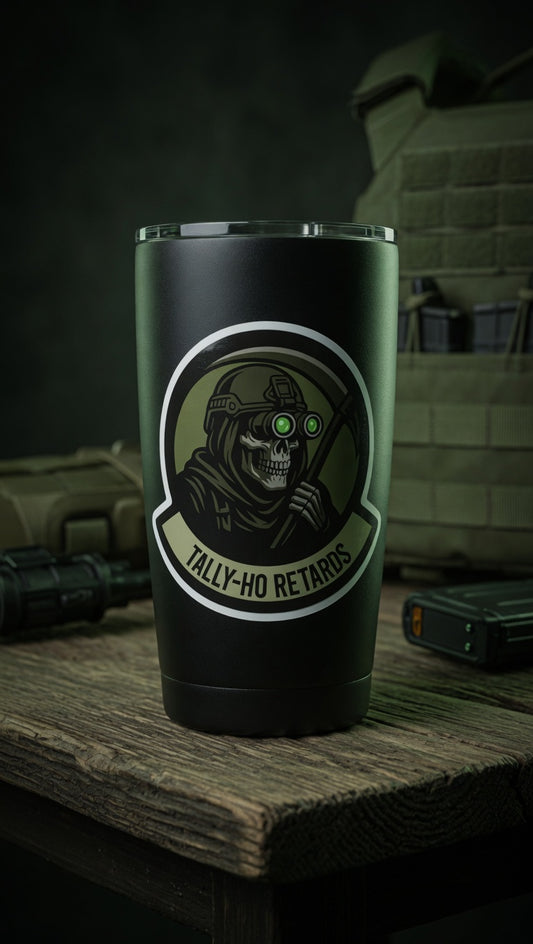 Tally-Ho Retards Skeleton NVG Tactical Sticker