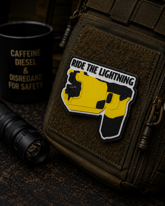 Ride The Lightning  Tazer | PVC Morale Patch