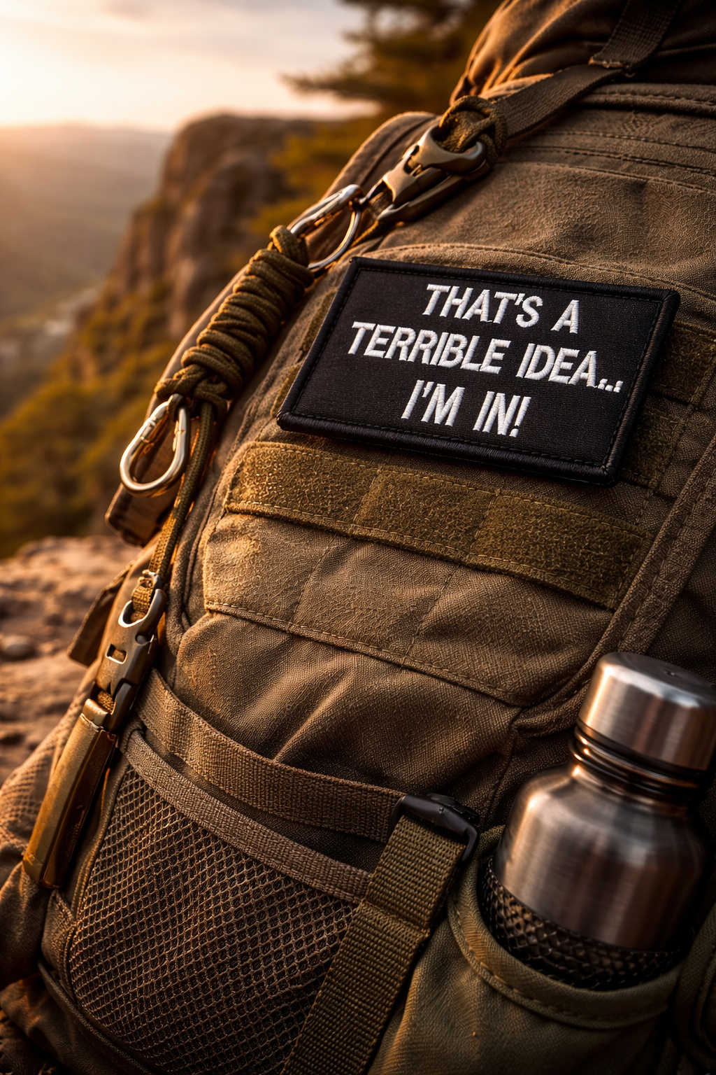 That’s A Terrible Idea… I’m In! Patch | Live Preview | Funny Morale Patch | 2"x3" | 2"x4" | 3"x6"
