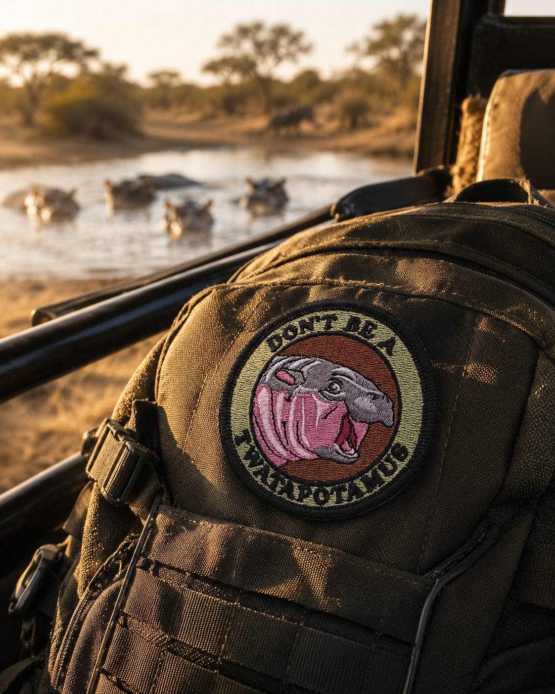Don’t Be A Twatapotamus Morale Patch | Funny Hippo Tactical Patch