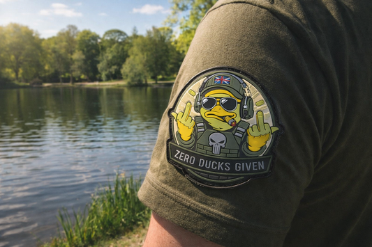 Zero Ducks Given Tactical PVC Patch | Velcro Morale Patch | Funny Military Duck Badge